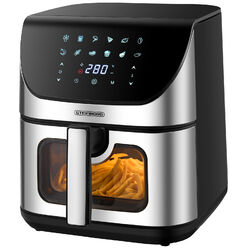 Heißluftfritteuse 4in1 Minibackofen Dörrautomat Air Fryer Friteuse Fritteuse8L Temperatureinstellung 60-200°C 60 min Timer Leise