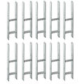 10x Pfostenanker H-Anker 101 mm Pfostenschuh für Pfosten 10x10 cm Carport 5mm