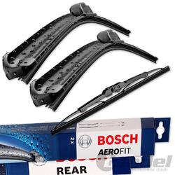 BOSCH AEROFIT SCHEIBENWISCHER VORNE + HINTEN für FORD FOCUS 1 Schrägheck 98-2004