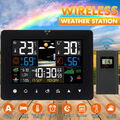 Digital Funk Wetterstation Wecker mit Außensensor LCD Thermometer Hygrometer Uhr