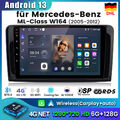 Für Mercedes Benz W164 GL320 ML350 X164 9"Autoradio Android 13 DSP GPS Navi 128G