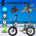 [Fafrees F20 Max] 20 Zoll E Bike Faltbares Elektrofahrrad Pedelec 500W 45km/h