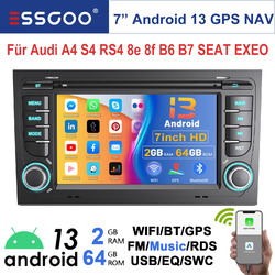 Für Audi A4 8E 8H B6 B7 2000-2009 64G Carplay 7"Android13 Autoradio GPS NAVI RDS