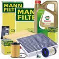 MANN INSPEKTIONSPAKET FILTERSATZ FÜR AUDI A3 Q3 SEAT SKODA VW GOLF 7 1.6 2.0 TDI