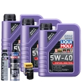 Motoröl 5W40 LIQUI MOLY Synthoil High Tech 3L+HENGST Ölfilter +Spülung +Cera Tec