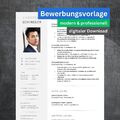 Bewerbungsvorlage Chris modern professionell, Vorlage für Bewerbung & Lebenslauf