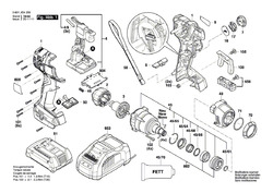 Bosch Ersatzteile für GDX 18V-200 C Schlagschrauber