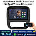 Android Autoradio CarPlay GPS Sat Nav BT DAB Für Renault Trafic 3 X82 2014-2019