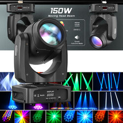 150W LED Moving Head Beam DMX Spot 8 Gobo 18 Prisma Bühnenlicht DJ Halloween Bar