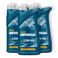 3x 1L Mannol MN7405-10 Motoröl Universal 15W-40 hochwertiges Motorenöl API SG/CD