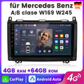 Für Mercedes Benz A/B Klasse Sprinter Viano Vito W639 W245 9"Autoradio GPS 4+64G