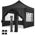 Pavillon Faltpavillon 3x3 m Pop Up Partyzelt Bierzelt Wasserdicht UV-Schutz 50+