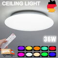 RGB LED Deckenleuchte Sternenhimmel Deckenlampe Dimmbar mit Fernbedienung Lampe