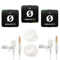 Rode Wireless ME Dual Mikrofon System mit 2x Lavalier GO WH und 2x Windschutz WH