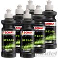 6x 250ml SONAX PROFILINE NANOPOLISH NP 03-06 GLANZ SCHLEIFPOLITUR SILIKONFREI