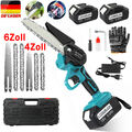 Für Makita 18V Akku Kettensäge 4/6 Zoll Mini Elektro Kettensägen Handkettensäge