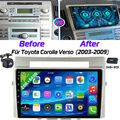 Für Toyota Corolla Verso 2003-2009 2+64G Carplay Autoradio Android13 GPS Kam DAB