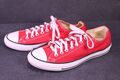 Converse All Star Classic OX Unisex Sneaker Chucks Canvas Gr. 42 rot weiß BC361