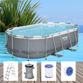 Bestway Power Steel 427x250x100cm Pool Filterpumpe und Zubehör Gartenpool 56620