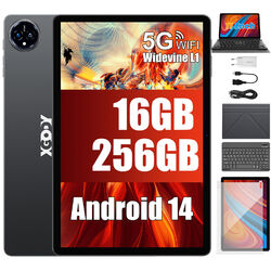 2024 Tablet Android 14 16GB+256GB 11 Zoll Tablet Octa-Core 5G WiFi 8000mAh HD PC