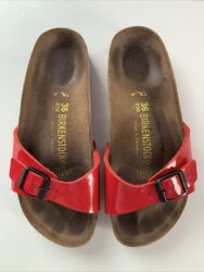 ▫️ Birkenstock Madrid in glänzendem Rot ▫️ Größe 36 ✅ Guter Zustand 🏷️