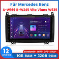 Für Mercedes Benz A-W169 B-W245 Vito Viano W639 Android Autoradio GPS NAVI DAB+