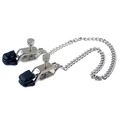 Nippelklemmen Breit mit Kette Einstellbar Nippelklammern BDSM SM Bondage Unisex 