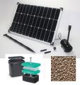 50 W Solarpumpe Teichpumpe Gartenteichpumpe Solar Pumpenset Filter Tauchpumpe