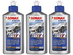 3x SONAX 250 ml XTREME Polish+Wax 2 Hybrid NPT Politur Wachs