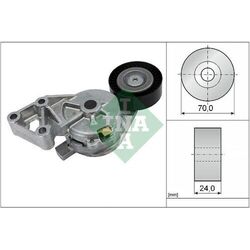 1x Riemenspanner, Keilrippenriemen Schaeffler INA 534 0132 30 passend für VW