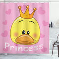 Feminin Duschvorhang Prinzessin Ente mit Tiara