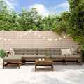 Garten Lounge Set Gartenmöbel Sitzgruppe Sofa 7tlg. Honigbraun Massivholz vidaXL