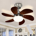 ZMH Deckenventilator mit Beleuchtung Fernbedienung LED Deckenlampe Schlafzimmer