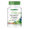 Vitamin B1 - 100 Tabletten Thiamin für 3 Monate, hochdosiert VEGAN | fairvital  