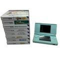 Nintendo DS Lite Türkis Original Handheld-Spielekonsole mit 8 Spielen