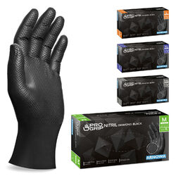 50 - 500x Einweg Handschuhe Grip Nitril Handschuhe Werkstatt Handschuhe Gr M-XXL