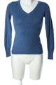 ESPRIT V-Ausschnitt-Pullover Damen Gr. DE 36 blau Business-Look