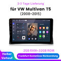 Für VW Multivan T5 08-2015 Carplay Android 12 Autoradio GPS Navi WIFI BT 2+32GB