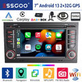 DAB+ Carplay Android 13 Autoradio GPS Navi Für Audi A4 S4 RS4 B6 B7 B8 SEAT EXEO