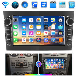 2+64G Android 14 Autoradio FM BT GPS Carplay Für Opel Astra H Zafira B Corsa C D