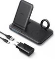 Anker Einklappbare 3-in-1 kabellose Ladestation mit Netzteil Wireless Charger