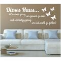 WANDTATTOO Haus sauber glücklich Flur Wandsticker Sticker Spruch Wandaufkleber 2