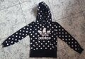 Adidas Schwarz Weiß Polka Dot Pullover Hoodie Women Gr. S WIE NEU