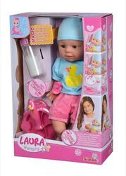 Simba Puppe Babypuppe Laura Hungry Set Essen, Löffel, füttern 105010964