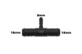 WamSter® T Schlauchverbinder Pipe Connector Reduziert 18mm 18mm 8mm Durchmesser