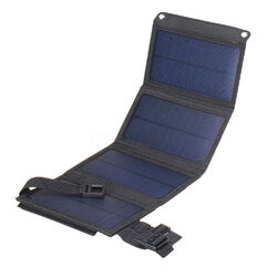 20W Faltbar Solarpanel Solarmodul Power Bank Handy USB Ladegerät Camping Wandern