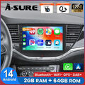 DAB CarPlay 2G+64GB Android 14 Autoradio Für Opel Astra K 2015-2019 GPS Navi FM