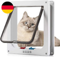 Sailnovo Katzenklappe XL Hundeklappe 4 Wege Magnet-Verschluss Für Katzen, Klein 