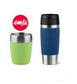 EMSA Thermobecher Kaffeebecher TravelCup Lime 0,2l + Mug Classic Darkblue 0,36L