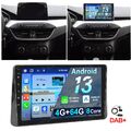 4G+64G Android 13 DAB+ Autoradio Carplay für Ford Focus Bj. 2019-2023 GPS WIFI